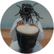 Man on Bongos